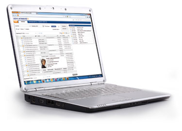 Notebook mit GEDYS IntraWare 8 Web Screenshot